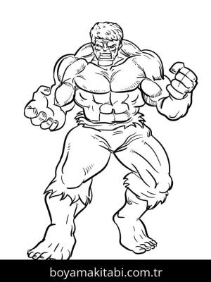 Hulk boyama sayfası – evde etkinlik, ücretsiz yazdır