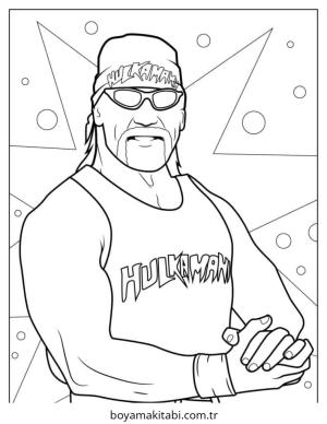 Hulk boyama sayfası – basit çizim, kolay boyama