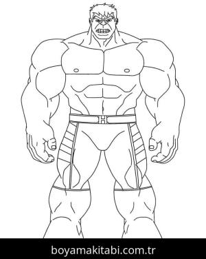 Hulk boyama sayfası – keyifli zaman, renkli çizimler