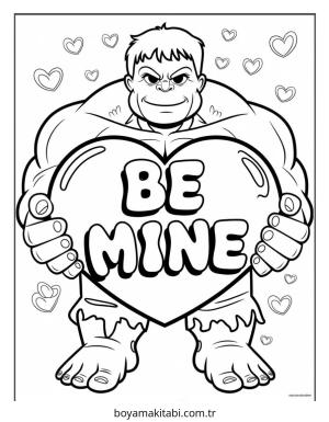 Hulk boyama sayfası – el becerilerini geliştirir, boyama çalışması