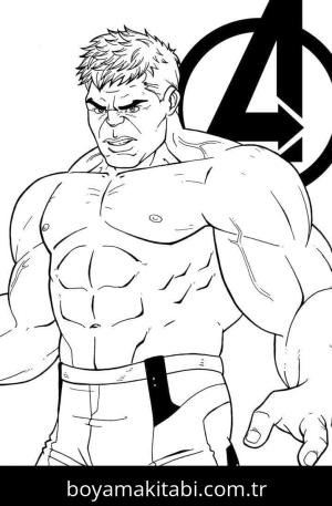 Hulk boyama sayfası – okul öncesi, evde etkinlik