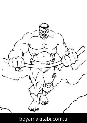 Hulk boyama sayfası – evde etkinlik, ücretsiz yazdır