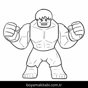 Hulk boyama sayfası – sanatsal çalışma, çocuklar için