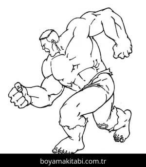 Hulk boyama sayfası – keyifli zaman, renkli çizimler