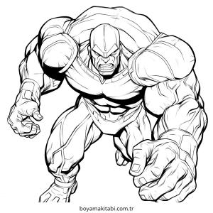 Hulk boyama sayfası – keyifli zaman, renkli çizimler