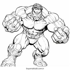 Hulk boyama sayfası – okul öncesi, evde etkinlik