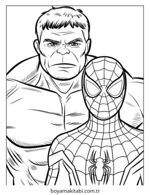 Hulk boyama sayfası – el becerilerini geliştirir, boyama çalışması