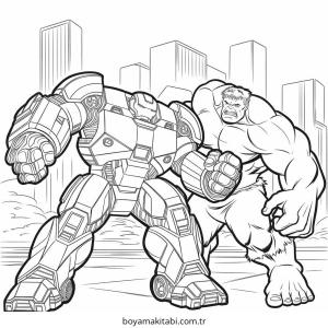 Hulk boyama sayfası – evde etkinlik, ücretsiz yazdır