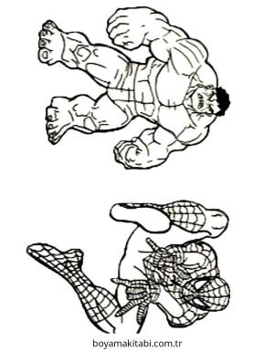 Hulk boyama sayfası – yaratıcılık, eğlenceli etkinlik