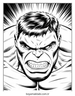 Hulk boyama sayfası – yaratıcılığı geliştirir, keyifli zaman