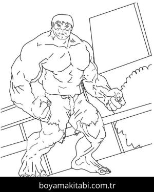 Hulk boyama sayfası – boyama etkinliği, çocuk aktivitesi
