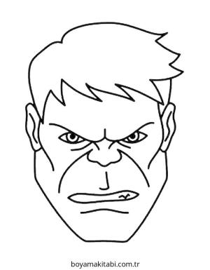 Hulk boyama sayfası – evde etkinlik, ücretsiz yazdır