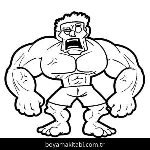 Hulk boyama sayfası – yaratıcılık, eğlenceli etkinlik