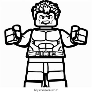 Hulk boyama sayfası – renkli çizimler, okul öncesi