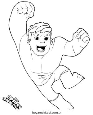 Hulk boyama sayfası – eğitici aktivite, yaratıcılık