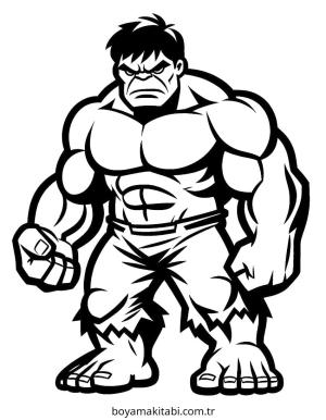 Hulk boyama sayfası – el becerilerini geliştirir, boyama çalışması