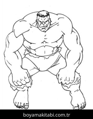Hulk boyama sayfası – eğlenceli etkinlik, el becerilerini geliştirir