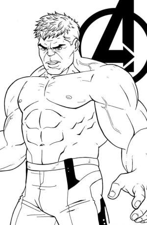 Hulk boyama sayfası, coloring page, Avengers’daki Hulk,