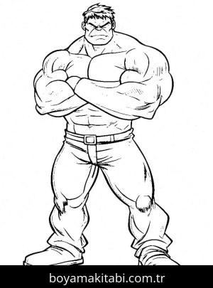 Hulk boyama sayfası – boyama çalışması, yaratıcılığı geliştirir