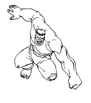 Hulk boyama sayfası, coloring page, Hulk Saldırıyor,