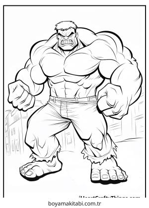 Hulk boyama sayfası – eğitici aktivite, yaratıcılık