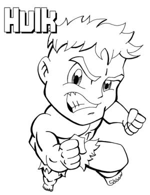 Hulk boyama sayfası, coloring page, Küçük Hulk,