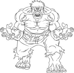 Hulk boyama sayfası, coloring page, Kızgın Hulk Yazdırılabilir,