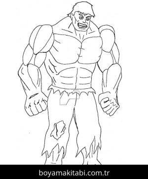 Hulk boyama sayfası – yaratıcılık, eğlenceli etkinlik