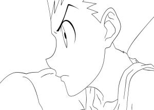 Hunter x Hunter boyama sayfası,  coloring page, Hunter x Hunter’dan Gon’u çiz, 