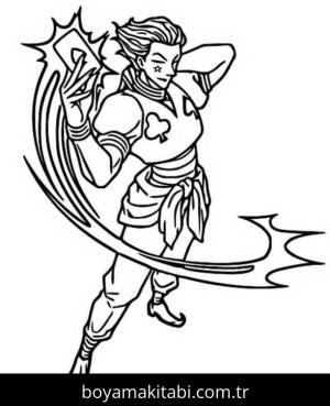 Hunter x Hunter boyama sayfası – eğlenceli etkinlik, el becerilerini geliştirir