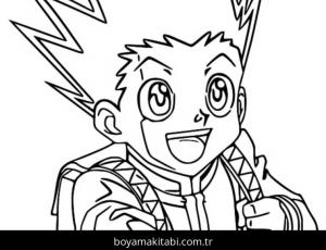 Hunter x Hunter boyama sayfası – eğitici aktivite, yaratıcılık