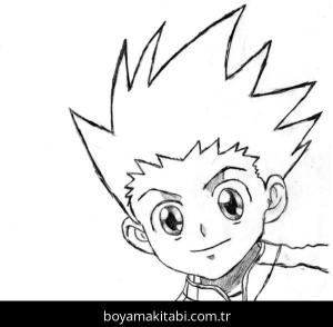 Hunter x Hunter boyama sayfası – boyama çalışması, yaratıcılığı geliştirir