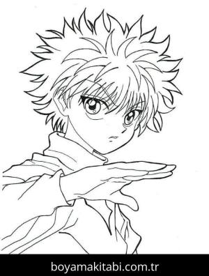 Hunter x Hunter boyama sayfası – evde etkinlik, ücretsiz yazdır