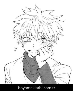 Hunter boyama sayfası – basit çizim, kolay boyama