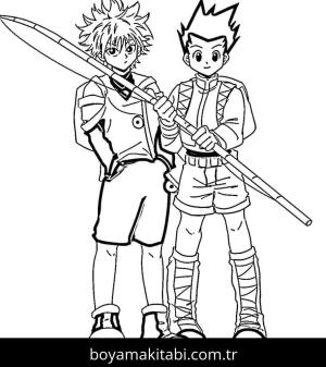 Hunter boyama sayfası – boyama etkinliği, çocuk aktivitesi