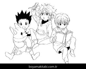 Hunter boyama sayfası – sanatsal çalışma, çocuklar için