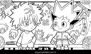 Hunter boyama sayfası – boyama çalışması, yaratıcılığı geliştirir