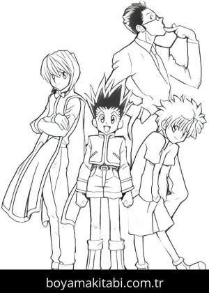 Hunter boyama sayfası – renkli çizimler, okul öncesi