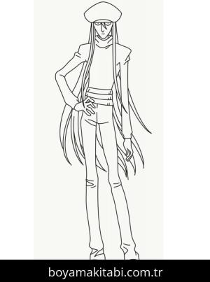 Hunter boyama sayfası – sanatsal çalışma, çocuklar için