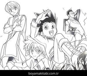 Hunter boyama sayfası – kolay boyama, eğitici aktivite