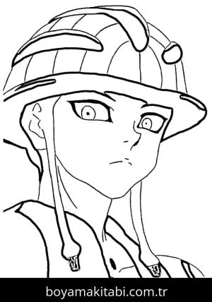 Hunter boyama sayfası – boyama etkinliği, çocuk aktivitesi