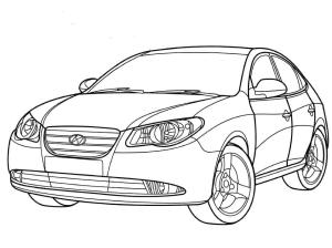 Hyundai boyama sayfası,  coloring page, Güzel Hyundai, 