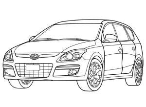 Hyundai boyama sayfası,  coloring page, Hyundai Elantra Touring, 