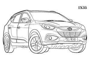 Hyundai boyama sayfası,  coloring page, Hyundai ix35, 