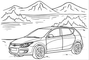 Hyundai boyama sayfası,  coloring page, Ücretsiz yazdırılabilir Hyundai, 