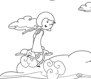 İbi boyama sayfası,  coloring page, İbi gökyüzünde, 