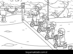 İbi boyama sayfası – yaratıcılık, eğlenceli etkinlik