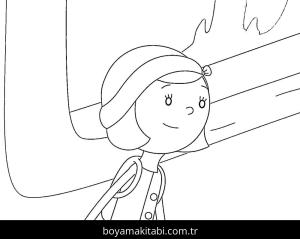 İbi boyama sayfası – sanatsal çalışma, çocuklar için