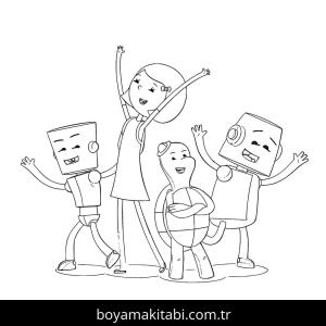 İbi boyama sayfası – boyama çalışması, yaratıcılığı geliştirir