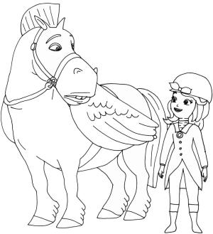 İlk Sofya boyama sayfası,  coloring page, Sofya ve Minimus, 